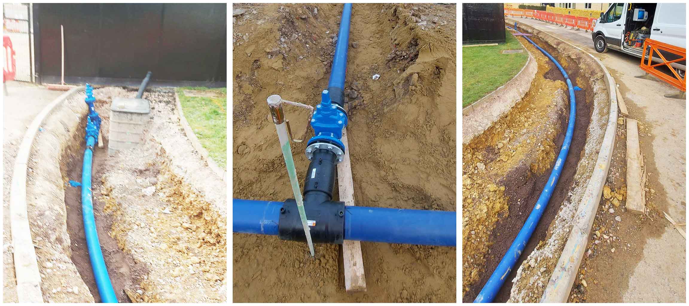 installation of water mains